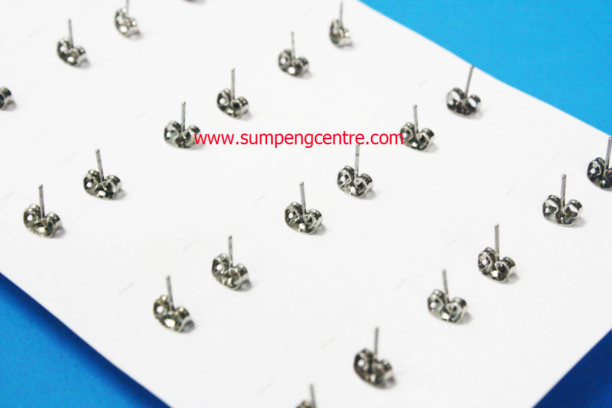 ต่างหูเพชรพลอยสี A75 3