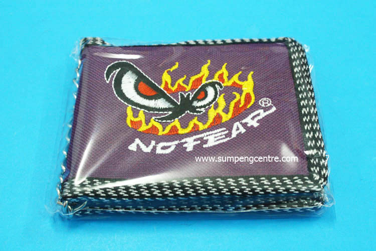 กระเป๋าสตางค์มีโซ่ No Fear ตาไฟ 2 พับ คละสี - ใหญ่ 6