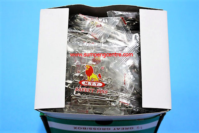 เข็มกลัดซ่อนปลาย ตราสิงโต เบอร์ 2 อย่างดี 2