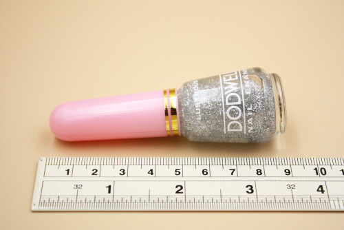 สีทาเล็บ Dodwell กากเพชรเงิน #Silver (12 ขวด), Dodwell Nail polish #Silver (12 bottles) 2