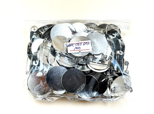 เข็มกลัดแป้นกลม 22 มม. (100 ชิ้น)