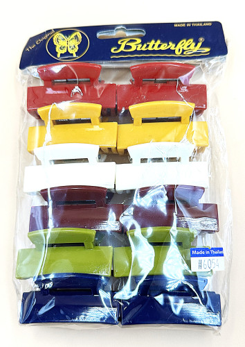กิ๊บ Butterfly #6054 สีคลาสสิค (12 ชิ้น)