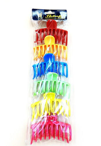กิ๊บหนีบผม BTF 9ซม. กลม สีสด