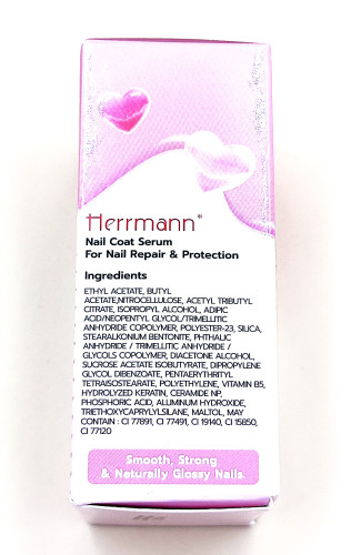 H01 สีใส Hermann เซรั่มบำรุ่ง +เคลือบเล็บ (3 ขวด) 4