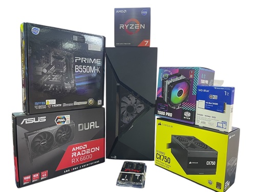 COMPUTER SET CPU AMD RYZEN7 5000 Series with RAADEON RX6600
