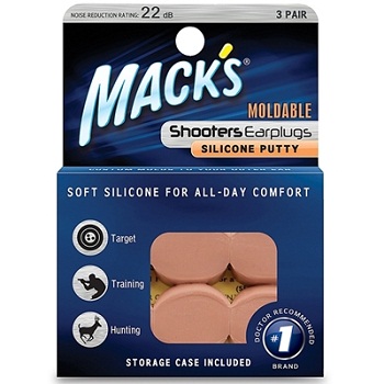 ซิลิโคนอุดหู MACK\'S Moldable Shooters Earplugs