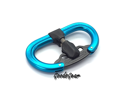 AustriAlpin fifty:fifty autolock carabiner blue anodized art.no KX55B