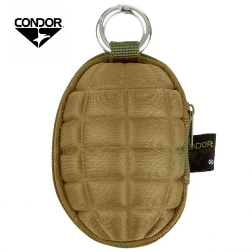 CONDOR กระเป๋าตังค์พวงกุญแจ CB. Grenade Keychain Pouch สีน้ำตาล