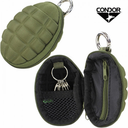 CONDOR กระเป๋าตังค์พวงกุญแจ Grenade Pouch O.D. สีเขียว