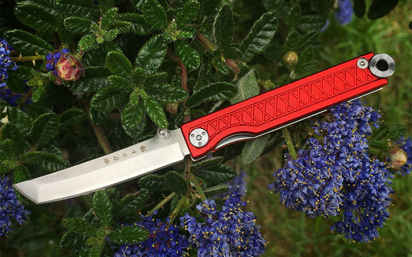 พวงกุญแจ Pocket Samurai keychain knife - Red 3