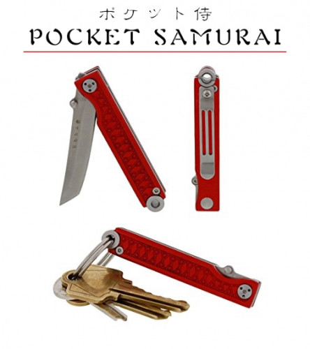 พวงกุญแจ Pocket Samurai keychain knife - Red