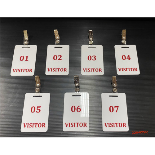 ป้าย Visitor ขนาด 6x9 ซม. ราคาต่อ 1 ชิ้น 1