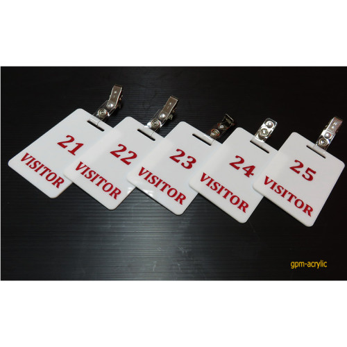 ป้าย Visitor ขนาด 6x9 cm. แพ็ค 5 ชิ้น/ชุด 4