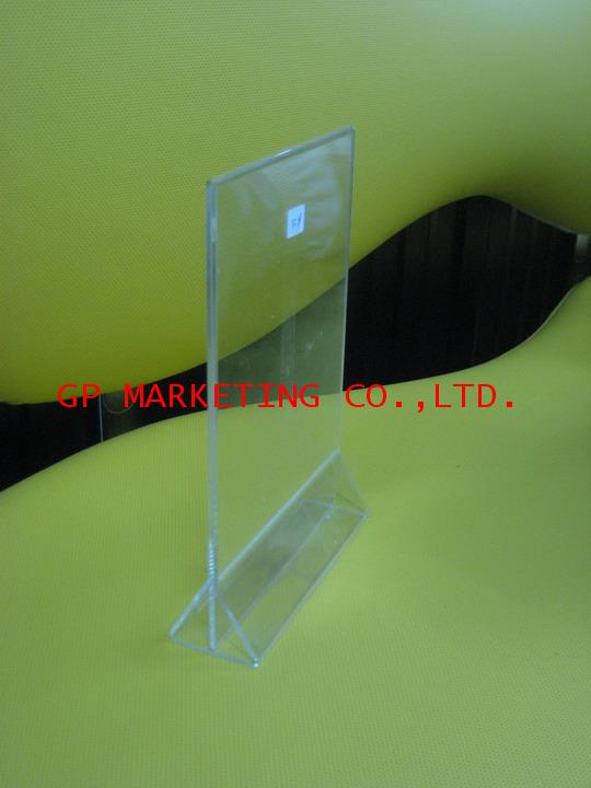 แสตนด์เมนู ฐานสามเหลี่ยม ขนาด 15.5x22.5 cm.