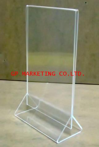 แสตนด์เมนู ฐานสามเหลี่ยม ขนาด 10x18 cm. 1