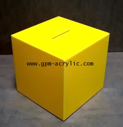 Tip Box สีเหลือง ขนาด 15 ซม.