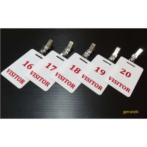 ป้าย Visitor ขนาด 6x9 cm. แพ็ค 5 ชิ้น/ชุด 3