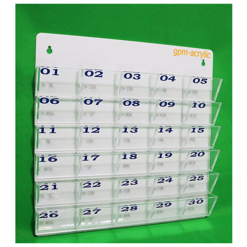 แผงเสียบบัตรผู้มาติดต่อ 30 ช่องเล็ก 2