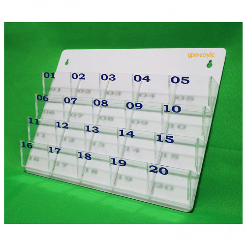 แผงเสียบบัตรผู้มาติดต่อ 20 ช่องเล็ก 2