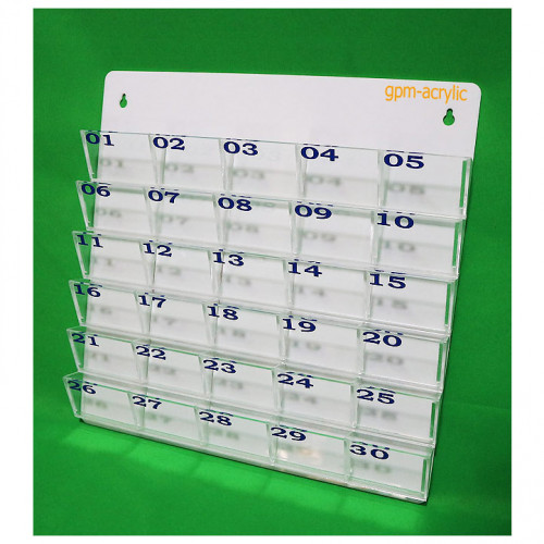 แผงเสียบบัตรผู้มาติดต่อ 30 ช่องเล็ก 1