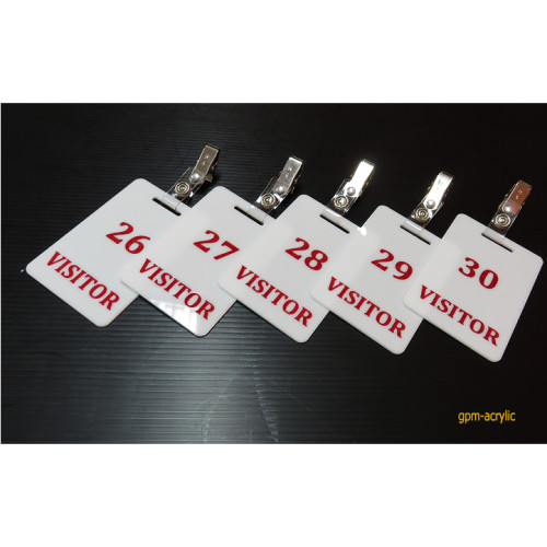 ป้าย Visitor ขนาด 6x9 cm. แพ็ค 5 ชิ้น/ชุด 5