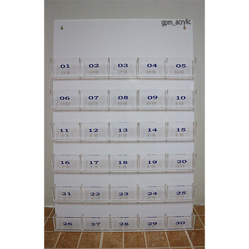 แผงเสียบบัตรผู้มาติดต่อ 30 ช่องใหญ่
