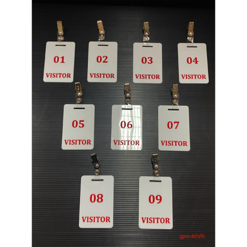 ป้าย Visitor ขนาด 6x9 ซม. ราคาต่อ 1 ชิ้น 2
