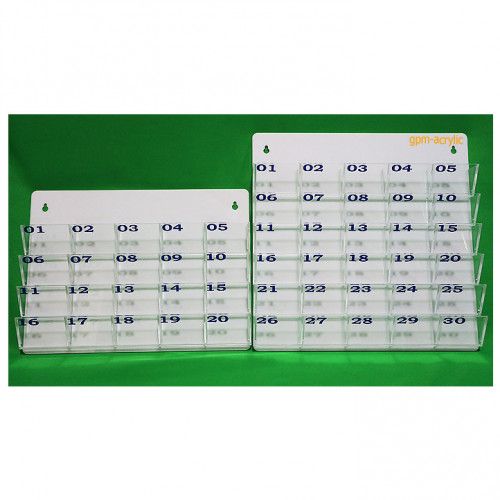 แผงเสียบบัตรผู้มาติดต่อ 30 ช่องเล็ก 4