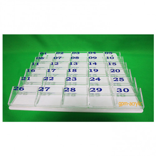 แผงเสียบบัตรผู้มาติดต่อ 30 ช่องเล็ก 3