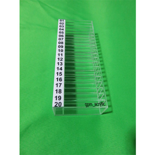 กล่องใส่บัตรผู้มาติดต่อสีใส 20 ช่องเล็ก 1