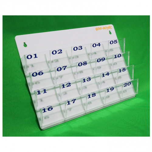 แผงเสียบบัตรผู้มาติดต่อ 20 ช่องเล็ก 1