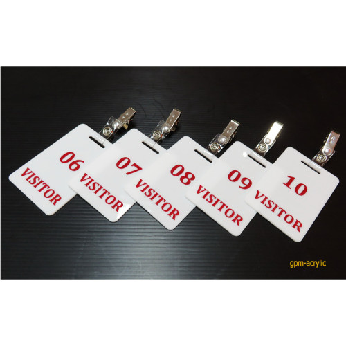 ป้าย Visitor ขนาด 6x9 cm. แพ็ค 5 ชิ้น/ชุด 1