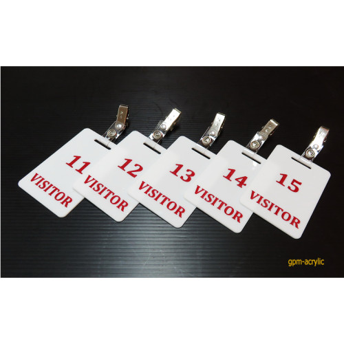 ป้าย Visitor ขนาด 6x9 cm. แพ็ค 5 ชิ้น/ชุด 2
