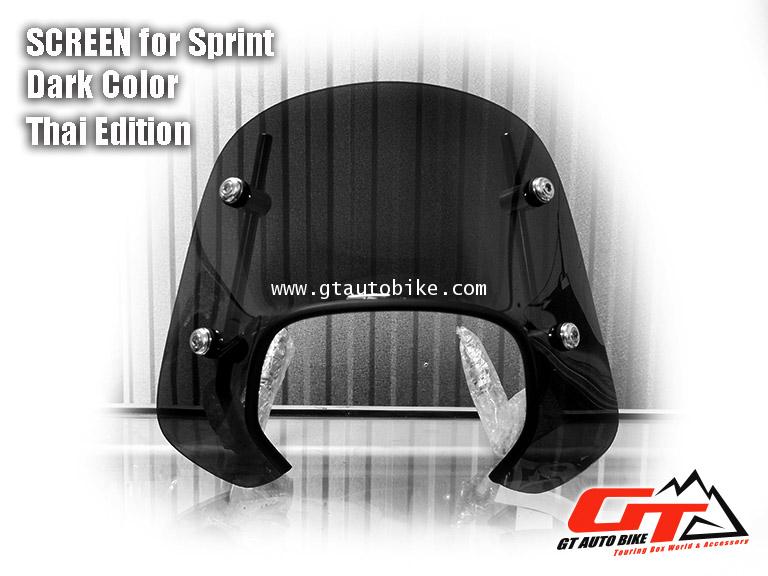 บังลมหน้า Vespa Sprint สี Dark ทรงเตี้ย Ermax (Thai Edition )