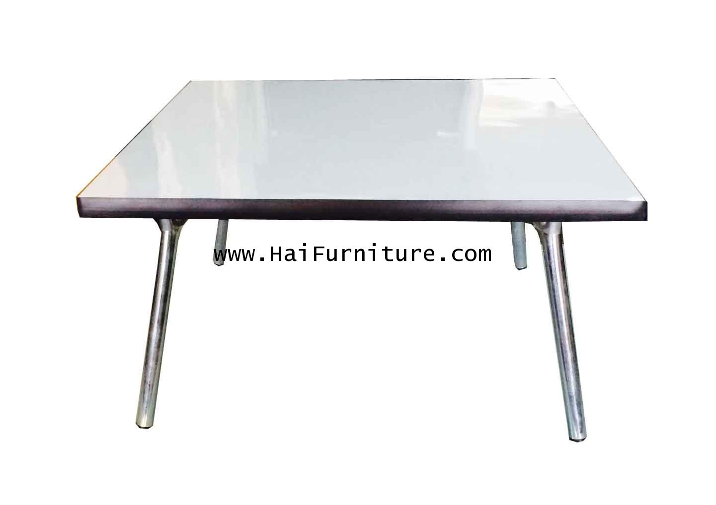 โต๊ะพับญี่ปุ่นหน้าโฟเมกา สีขาว 1