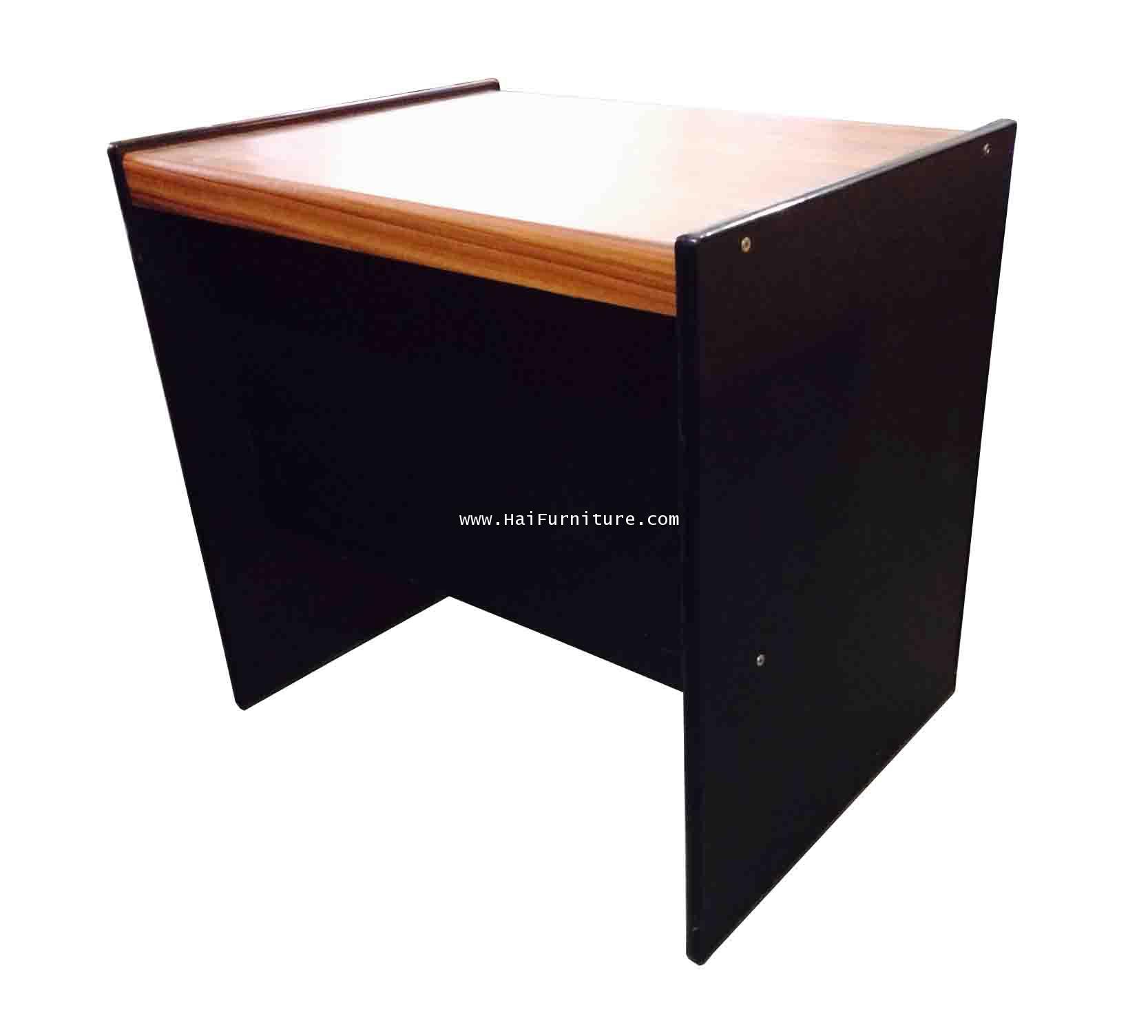 โต๊ะทำงาน 80 ซม. PVC สีสักดำ 1