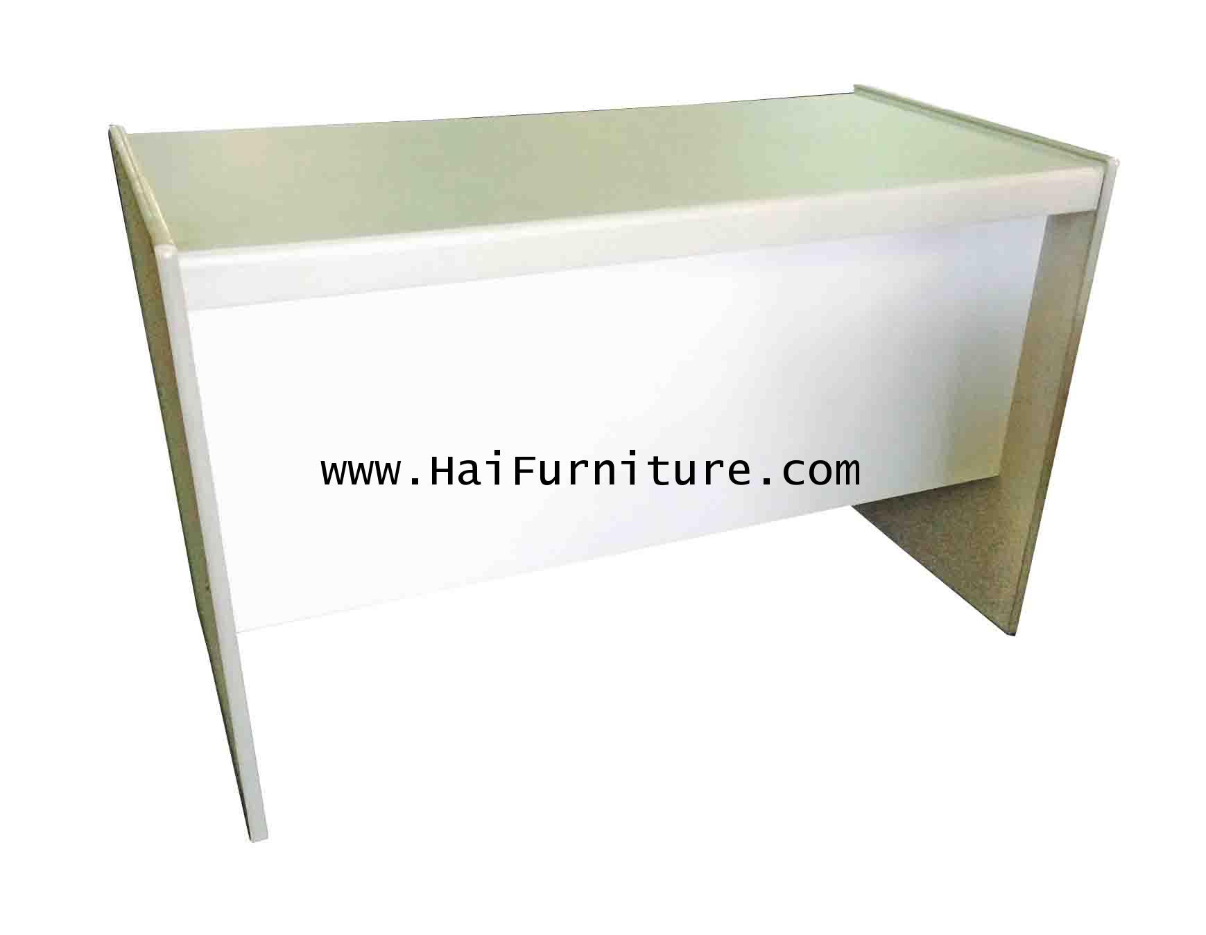 โต๊ะทำงาน PVC สีทรายเทา 120 ซม. 1