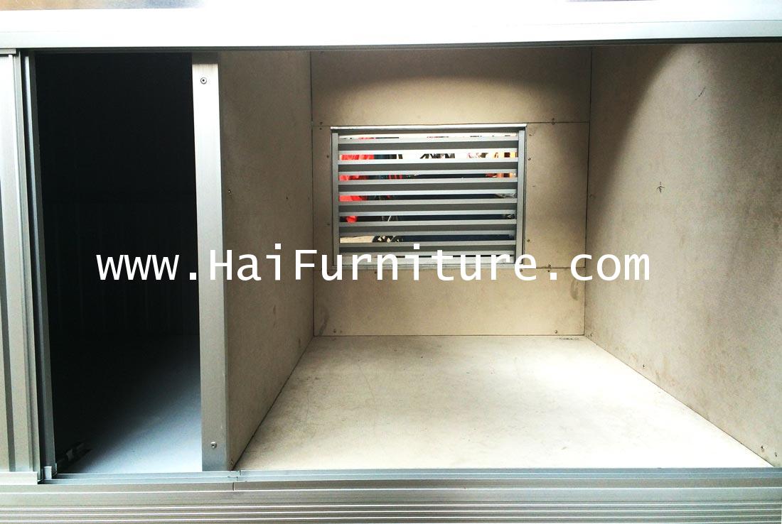 CT5HTB เคาท์เตอร์ขายอาหารอลูมิเนียม มีหลุม 19 นิ้ว 154*82*80 ซม. 1