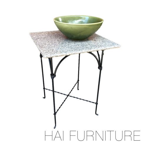 อ่างล้างมือ เซรามิคเคลือบศิลาดล w60:d60:h92 ซม.