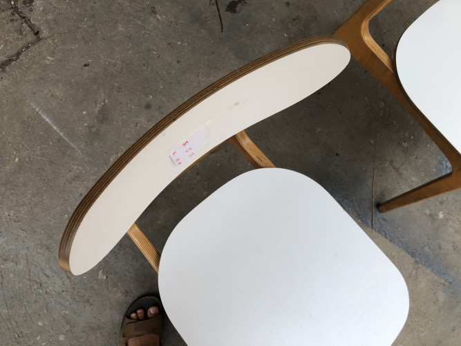 เก้าอี้ คู่ Lait ก39:ล53:ส76 ซม. Scandinavian Style Plywood ดัดโค้ง คู่ 1