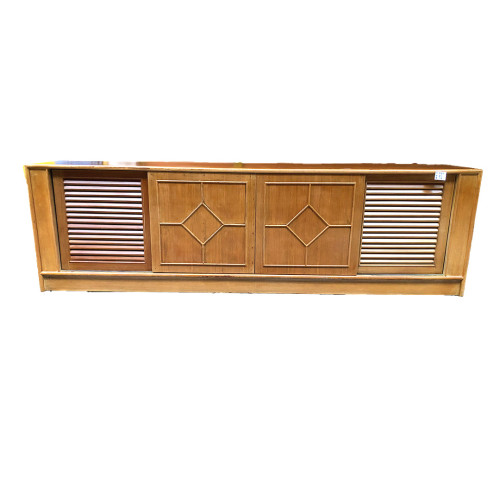 ตู้ไซด์บอร์ด บานเลื่อน ไม้สัก ขนาดก 250:ล45:ส74 ซม.  