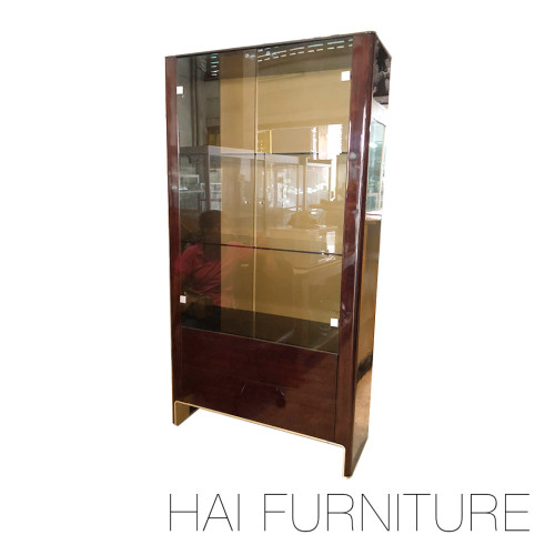 ตู้โชว์ 2 บาน 2 ลิ้น แบรนด์ Hogan  ก94:ล39:ส180 ซม.