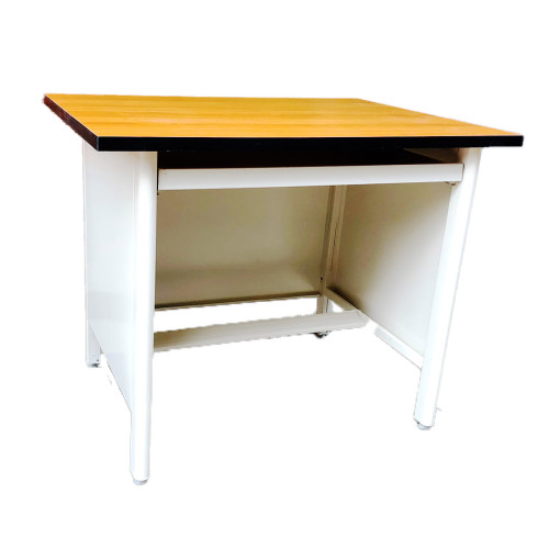 TWL3 โต๊ะเหล็กหน้าเมลามีน 3ฟุต (ไม่มีลิ้นชักข้าง) Elegant w93xd72.2xh75.3 cm cm
