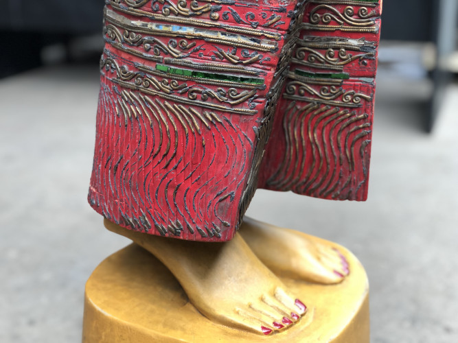 ตุ๊กตานางไหว้ ก26:ล25:ส165 ซม. 3