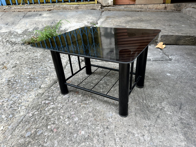 โต๊ะกลางหน้ากระจกสีชา (ผลิตใหม่) โต๊ะกลางหน้ากระจกสีชา ใหม่ 21