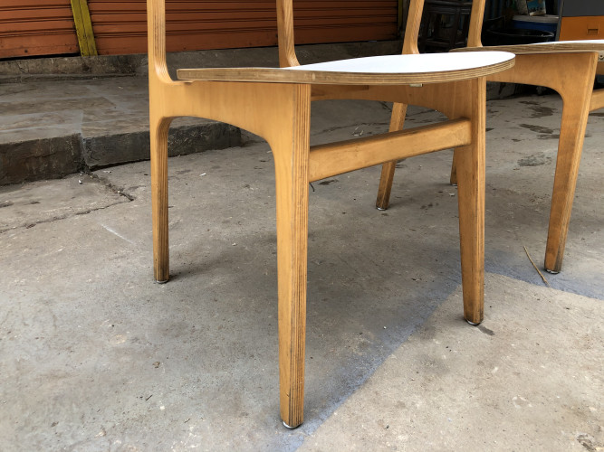 เก้าอี้ คู่ Lait ก39:ล53:ส76 ซม. Scandinavian Style Plywood ดัดโค้ง คู่ 4