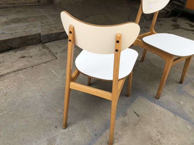 เก้าอี้ คู่ Lait ก39:ล53:ส76 ซม. Scandinavian Style Plywood ดัดโค้ง คู่ 2