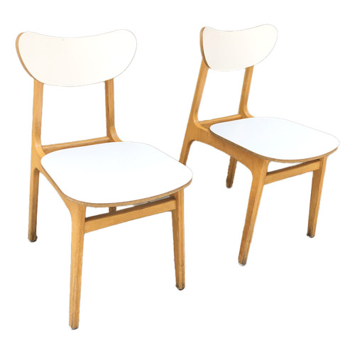 เก้าอี้ คู่ Lait ก39:ล53:ส76 ซม. Scandinavian Style Plywood ดัดโค้ง คู่