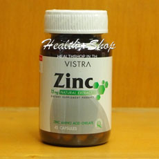 Vistra Zinc 15 mg ( วิสทร้า ซิงค์ ) 45 capsules