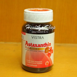 Vistra Astaxanthin 6mg Plus Vitamin E 30 แคปซูล